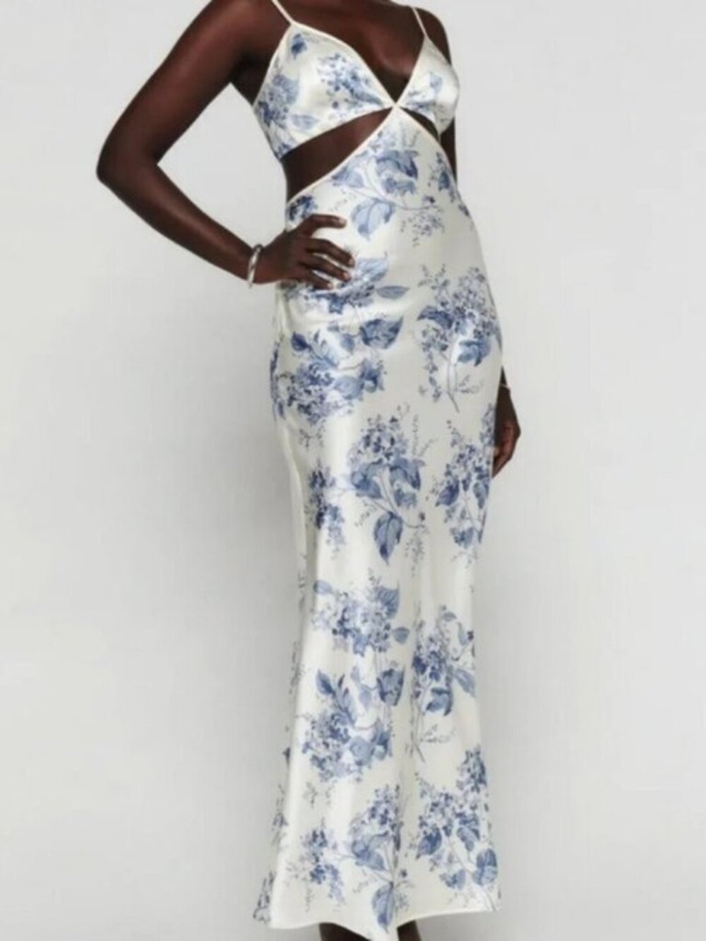 Reformation Poppies Silk Lupine Dress